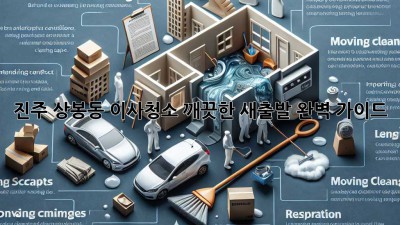 진주 상봉동 이사청소: 깨끗한 새출발, 완벽 가이드